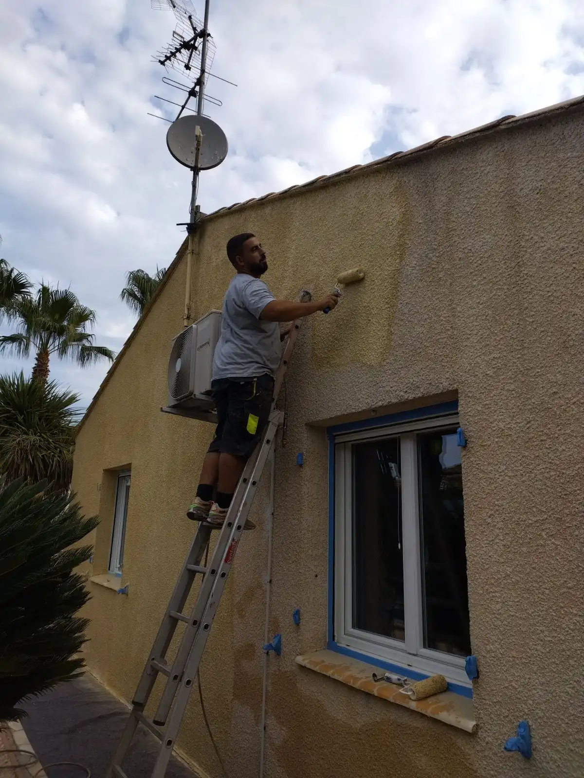 Renovation d'une façade de maison